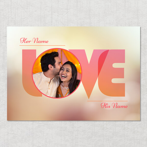 Custom Where There is love There is Life Design: Landscape Acrylic Photo Frame with Image Printing – PrintShoppy Photo Frames