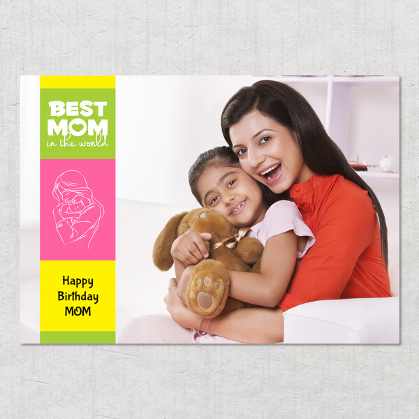 Custom Mom and Baby Line Art Design: Landscape Acrylic Photo Frame with Image Printing – PrintShoppy Photo Frames