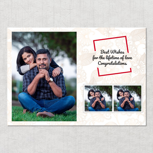 Custom Wedding Moments Design: Landscape Acrylic Photo Frame with Image Printing – PrintShoppy Photo Frames