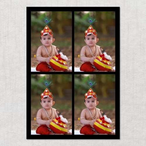 4 Pics Upload with Border Design: Portrait Acrylic Photo Frame with Image Printing – PrintShoppy Photo Frames