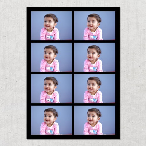 8 Pics Upload with Border Design: Portrait Acrylic Photo Frame with Image Printing – PrintShoppy Photo Frames