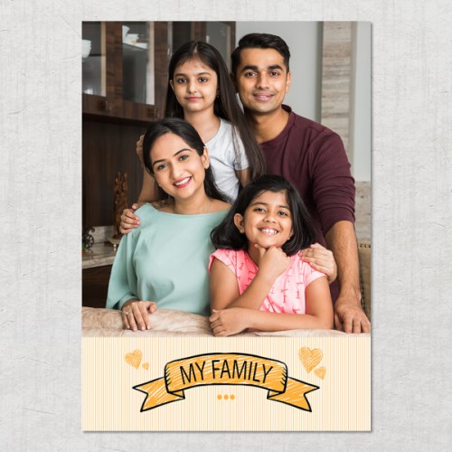 My Family Design: Portrait Acrylic Photo Frame with Image Printing – PrintShoppy Photo Frames
