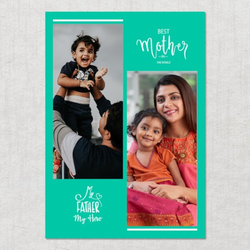 Best Mother and Father Quotation Design: Portrait Acrylic Photo Frame with Image Printing – PrintShoppy Photo Frames