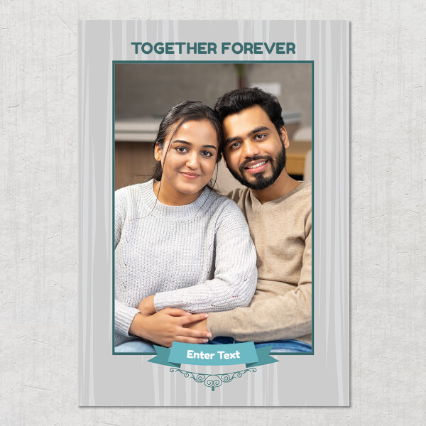 Custom Together Forever Design: Portrait Acrylic Photo Frame with Image Printing – PrintShoppy Photo Frames