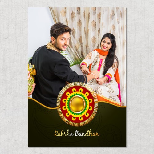 Raksha Bandhan Design: Portrait Acrylic Photo Frame with Image Printing – PrintShoppy Photo Frames