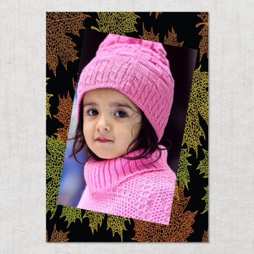Autumn Leaves Design: Portrait Acrylic Photo Frame with Image Printing – PrintShoppy Photo Frames