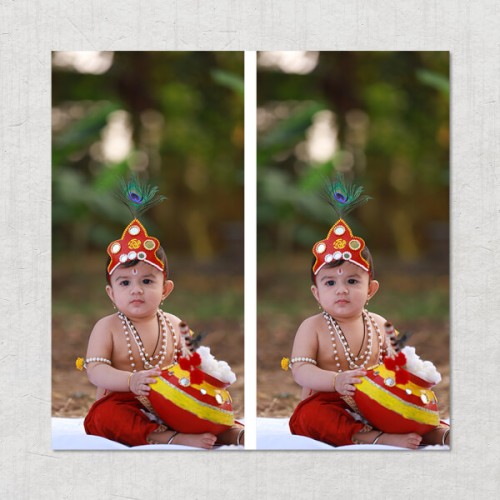 2 Pics Upload Design: Square Acrylic Photo Frame with Image Printing – PrintShoppy Photo Frames