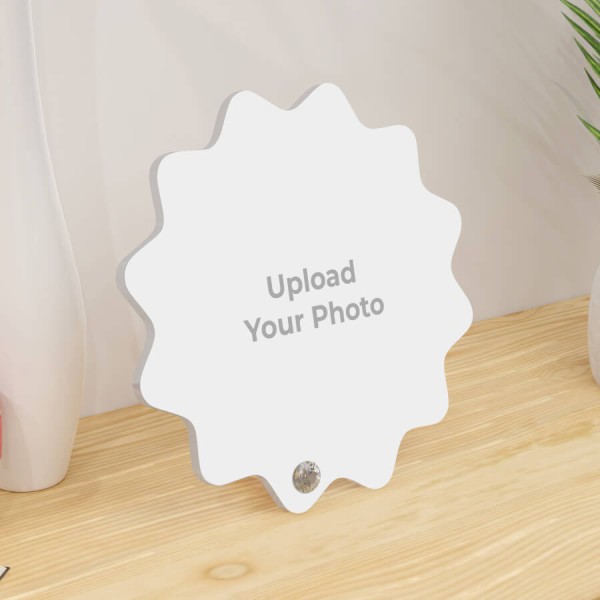 Custom Star Shaped Full Pic Upload Acrylic Desk Stand