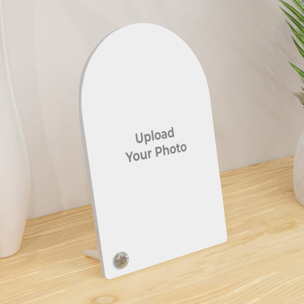 Custom Full Pic Upload Design: Dome Acrylic Photo Stand with Image Printing – PrintShoppy Acrylic Photo Stand