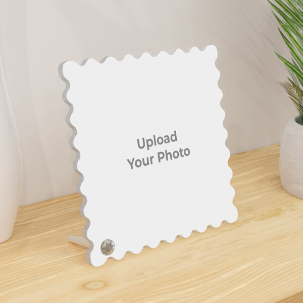 Custom Classic Square Shaped Custom Acrylic Photo Stand