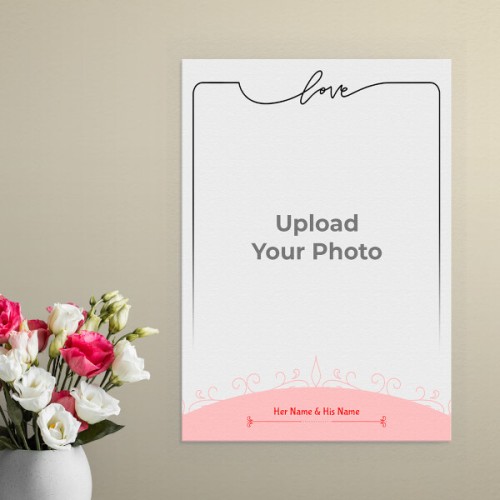 Love Frame Design: Portrait Aluminium Photo Frame with Image Printing – PrintShoppy Photo Frames