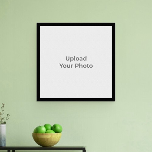 Full Pic Upload with Border Design: Square Aluminium Photo Frame with Image Printing – PrintShoppy Photo Frames