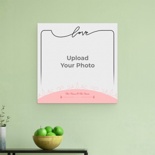 Love Frame Design: Square Aluminium Photo Frame with Image Printing – PrintShoppy Photo Frames