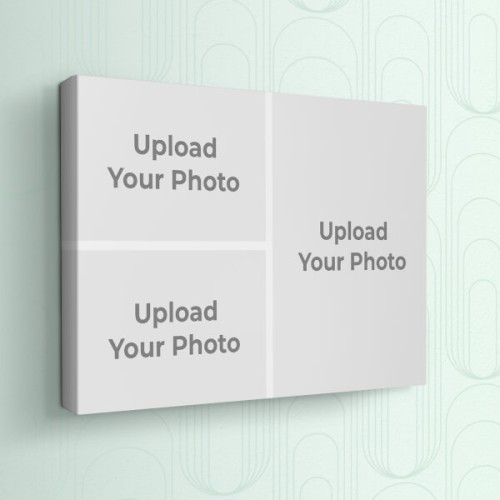 3 Pic Upload Design: Landscape canvas Photo Frame with Image Printing – PrintShoppy Photo Frames