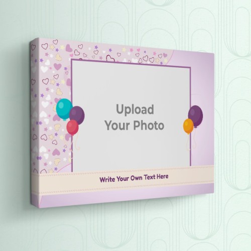 Birthday Balloons Design: Landscape canvas Photo Frame with Image Printing – PrintShoppy Photo Frames