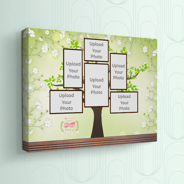 Custom Family Tree Design: Landscape canvas Photo Frame with Image Printing – PrintShoppy Photo Frames