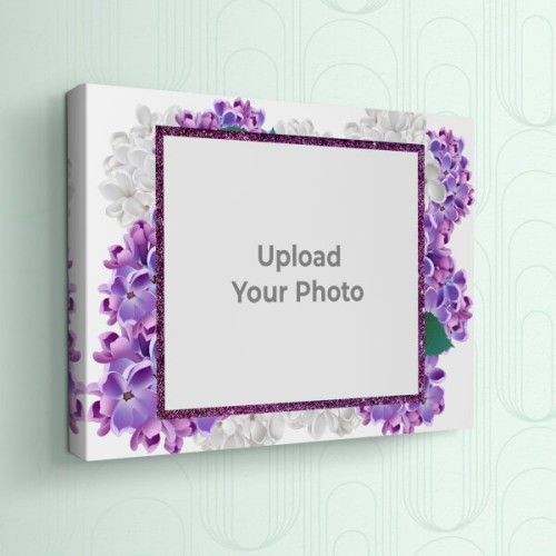 Lavender Floral Design: Landscape canvas Photo Frame with Image Printing – PrintShoppy Photo Frames