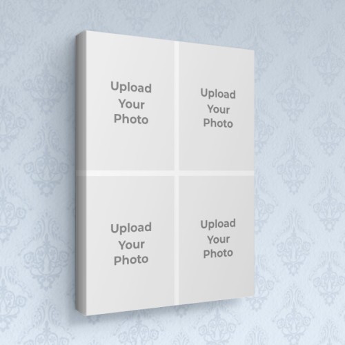 4 Pics Upload Design: Portrait canvas Photo Frame with Image Printing – PrintShoppy Photo Frames