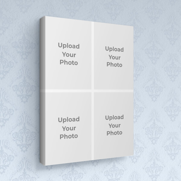 Custom 4 Pics Upload Design: Portrait canvas Photo Frame with Image Printing – PrintShoppy Photo Frames