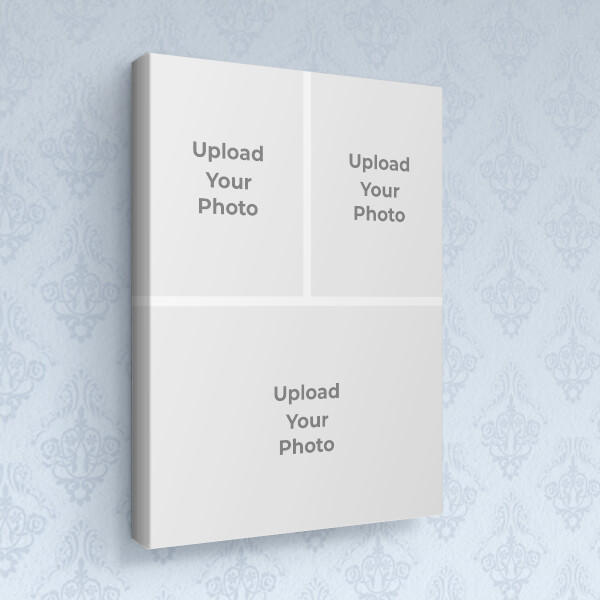 Custom 3 Pics Upload Design: Portrait canvas Photo Frame with Image Printing – PrintShoppy Photo Frames