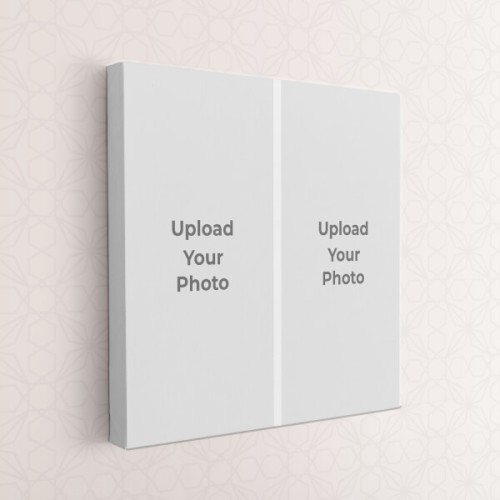 2 Pics Upload Design: Square canvas Photo Frame with Image Printing – PrintShoppy Photo Frames