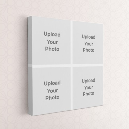 4 Pics Upload Design: Square canvas Photo Frame with Image Printing – PrintShoppy Photo Frames