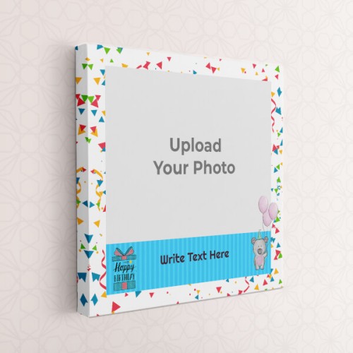 Kids Happy Birthday Design: Square canvas Photo Frame with Image Printing – PrintShoppy Photo Frames