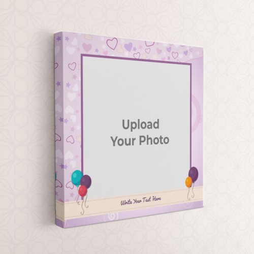 Birthday Balloons Design: Square canvas Photo Frame with Image Printing – PrintShoppy Photo Frames