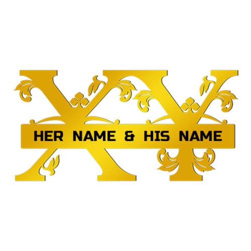Buy Personalized Vintage Design Sign For Letters XY Couple Monogram