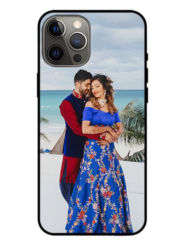 Custom Iphone 12 Pro Max Photo Printing on Glass Case  - Upload Full Picture Design