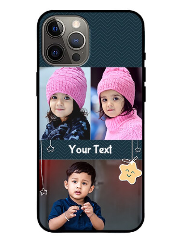 Custom Iphone 12 Pro Max Custom Glass Mobile Case  - Hanging Stars Design