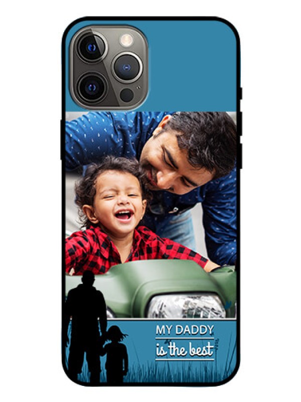 Custom Iphone 12 Pro Max Custom Glass Mobile Case  - Best dad design 