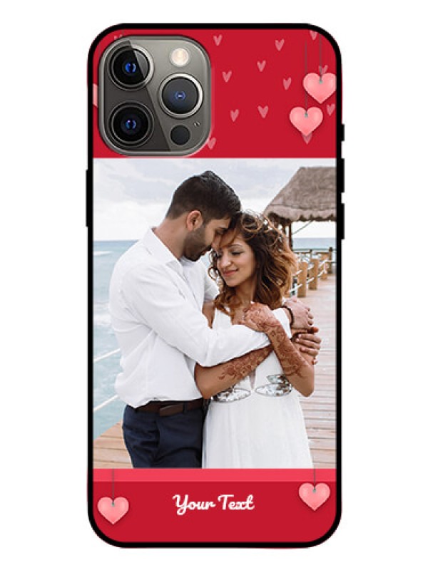 Custom Iphone 12 Pro Max Custom Glass Phone Case  - Valentines Day Design