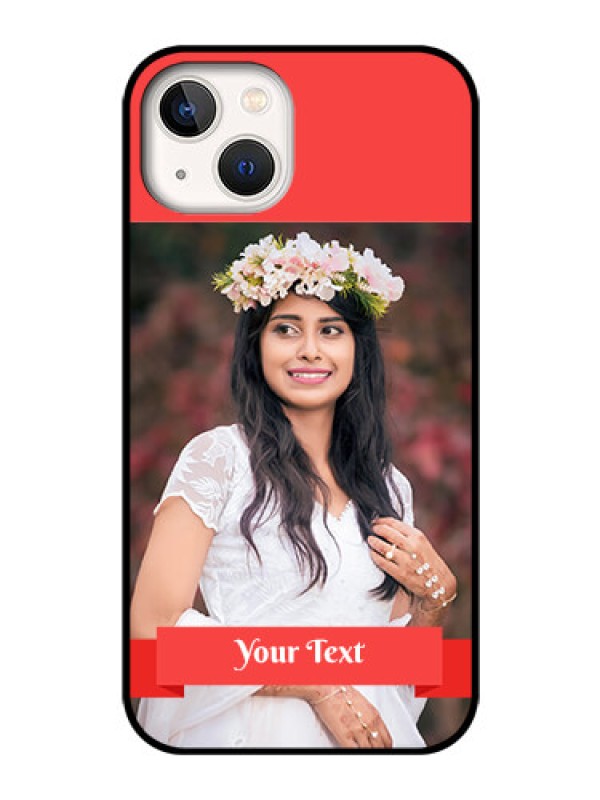 iPhone 13 Custom Glass Phone Case with Photo Printing Personalized