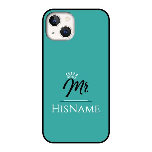 Buy iPhone 13 Custom Glass Phone Case Mr with Name