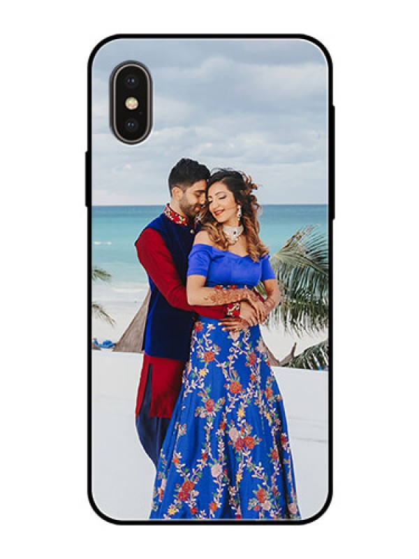 iPhone X Custom Glass Phone Case with Photo Printing Personalized