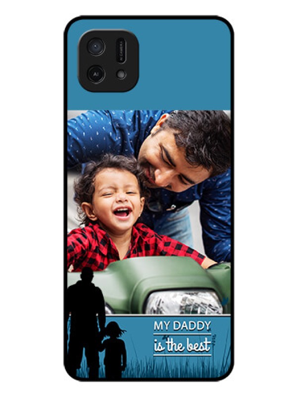 Custom Oppo A16k Custom Glass Mobile Case - Best dad design