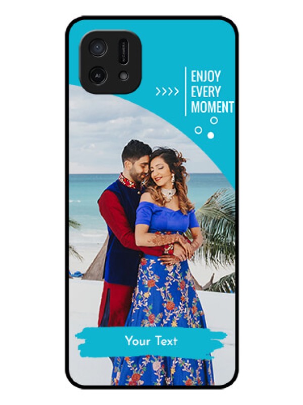 Custom Oppo A16k Custom Glass Mobile Case - Happy Moment Design