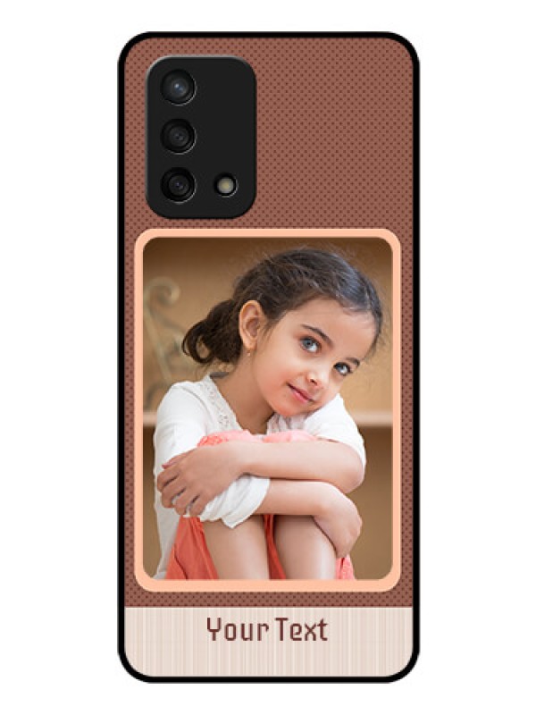 Custom Oppo F19s Custom Glass Phone Case - Simple Pic Upload Design