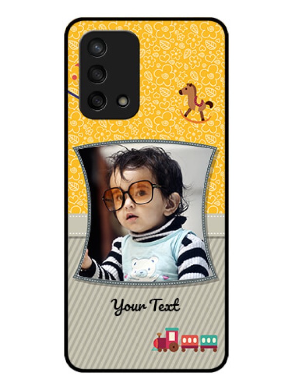 Custom Oppo F19s Personalized Glass Phone Case - Baby Picture Upload Design