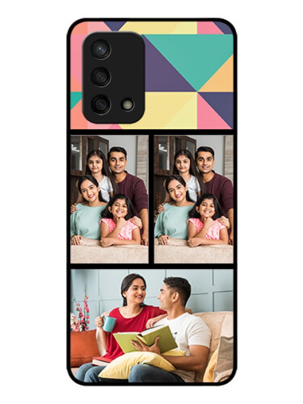 Custom Oppo F19s Custom Glass Phone Case - Bulk Pic Upload Design