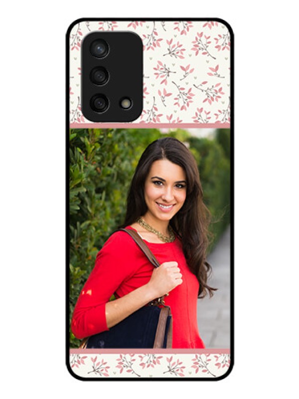 Custom Oppo F19s Custom Glass Phone Case - Premium Floral Design