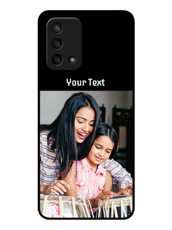 Custom Oppo F19s Photo with Name on Glass Phone Case
