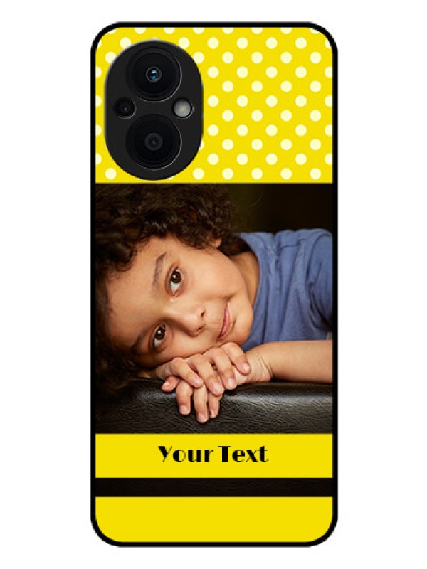 Custom Oppo F21s Pro 5G Custom Glass Phone Case - Bright Yellow Case Design