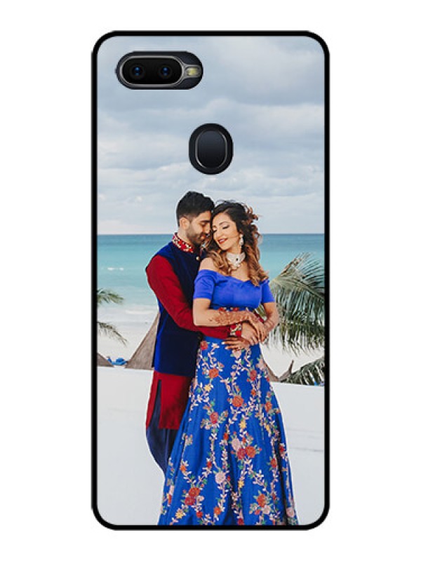 Custom Oppo F9 Pro Photo Printing on Glass Case  - Upload Full Picture Design