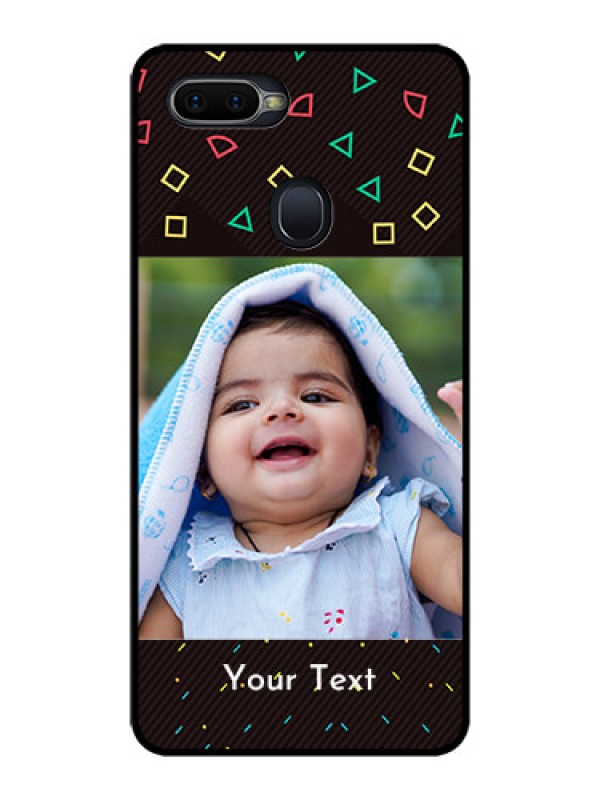 Custom Oppo F9 Pro Custom Glass Phone Case  - with confetti birthday design