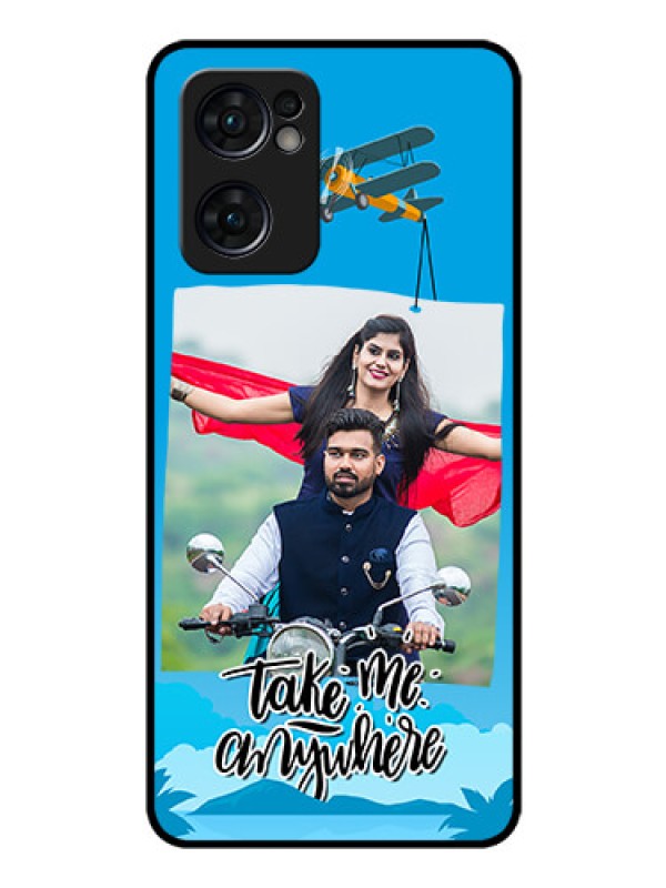 Custom Reno 7 5G Custom Glass Mobile Case - Traveller Design