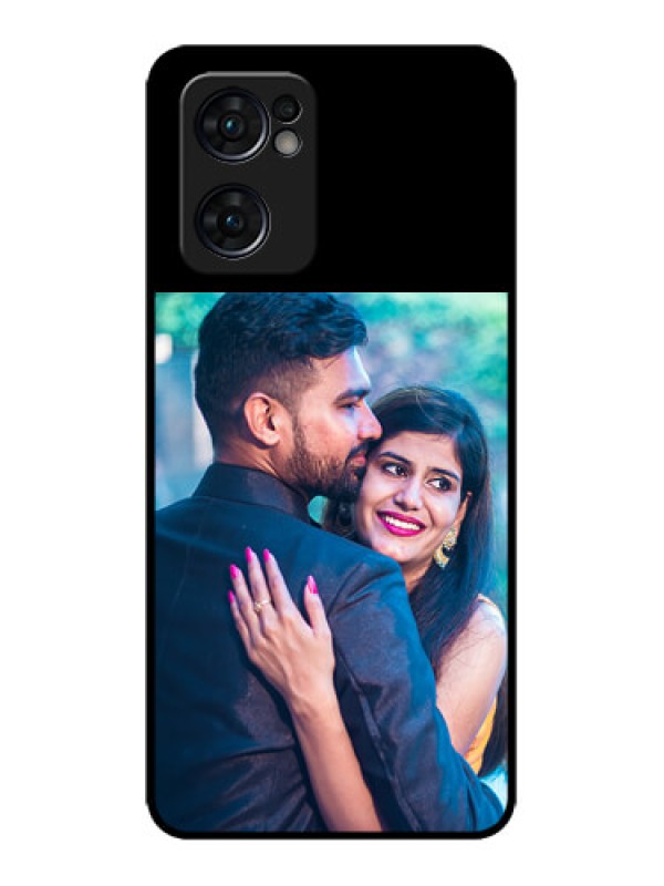 Custom Oppo Reno 7 5G Custom Glass Phone Case - Upload Full Picture With Custom Color Design