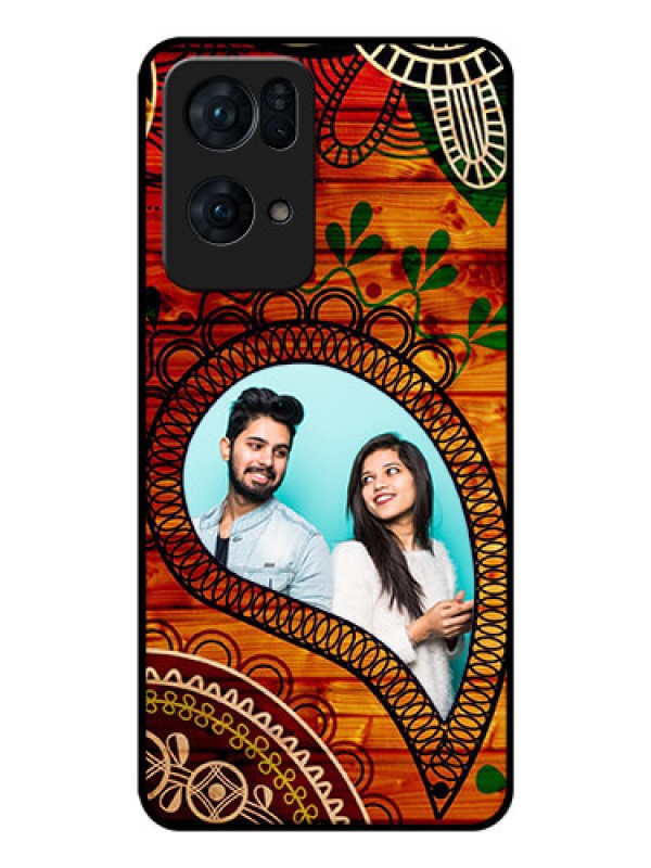 Custom Oppo Reno 7 Pro 5G Personalized Glass Phone Case - Abstract Colorful Design