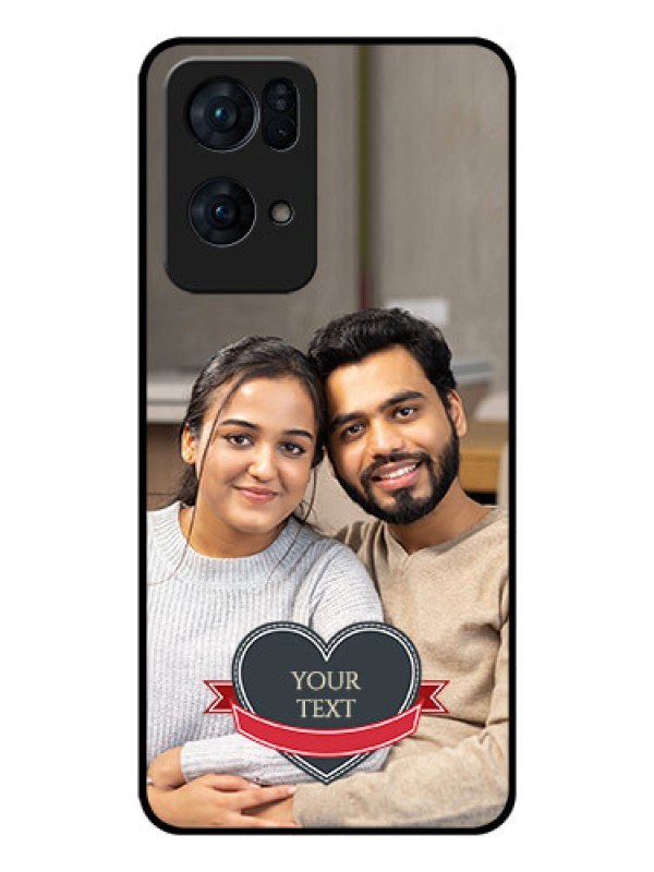 Custom Oppo Reno 7 Pro 5G Custom Glass Phone Case - Just Married Couple Design